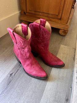 Idyllwind Women’s Wheels Hot Pink Leather Ankle Booties 8B