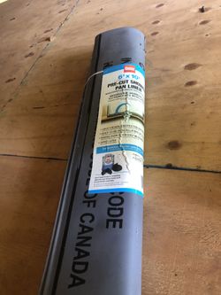 Precut shower pan liner