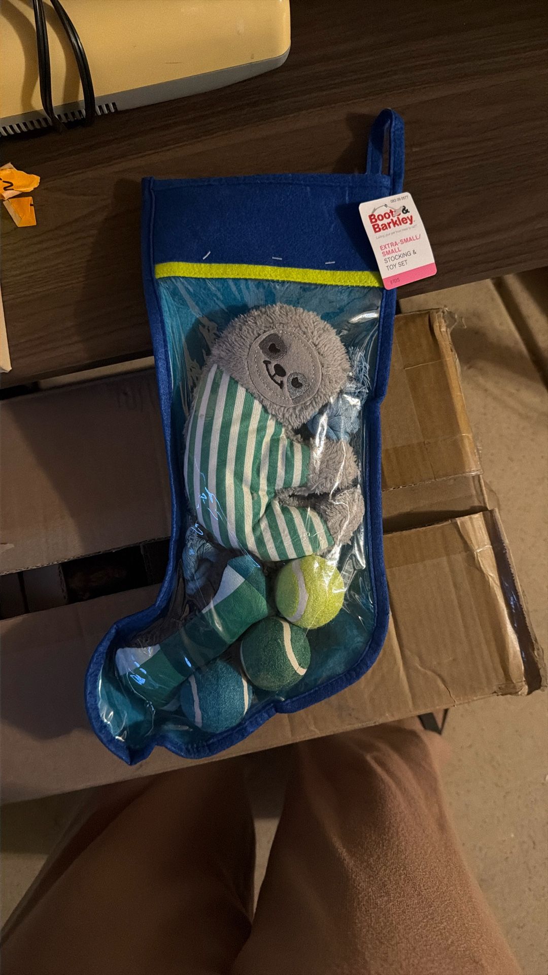 Boots And Barkley, Small Stocking And Toys Set 6pcs