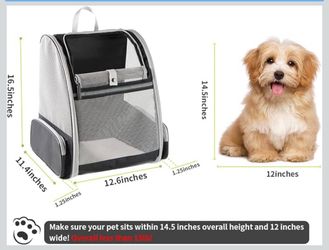 Texsens Innovative Traveler Bubble Backpack Pet Carriers for Cats and Dogs (Black)