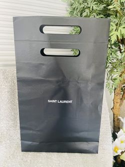 Tall Saint Laurent Black Shopping Bag 12”x20”