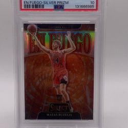 Matas Buzelis En Fuego Silver RC PSA 10 - $120
