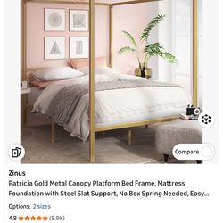 queen size canopy bed 
