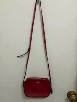 Red coach bag