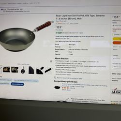 River Light Japanese Iron Wok – Made in Japan, Traditional Stir Fry Pan