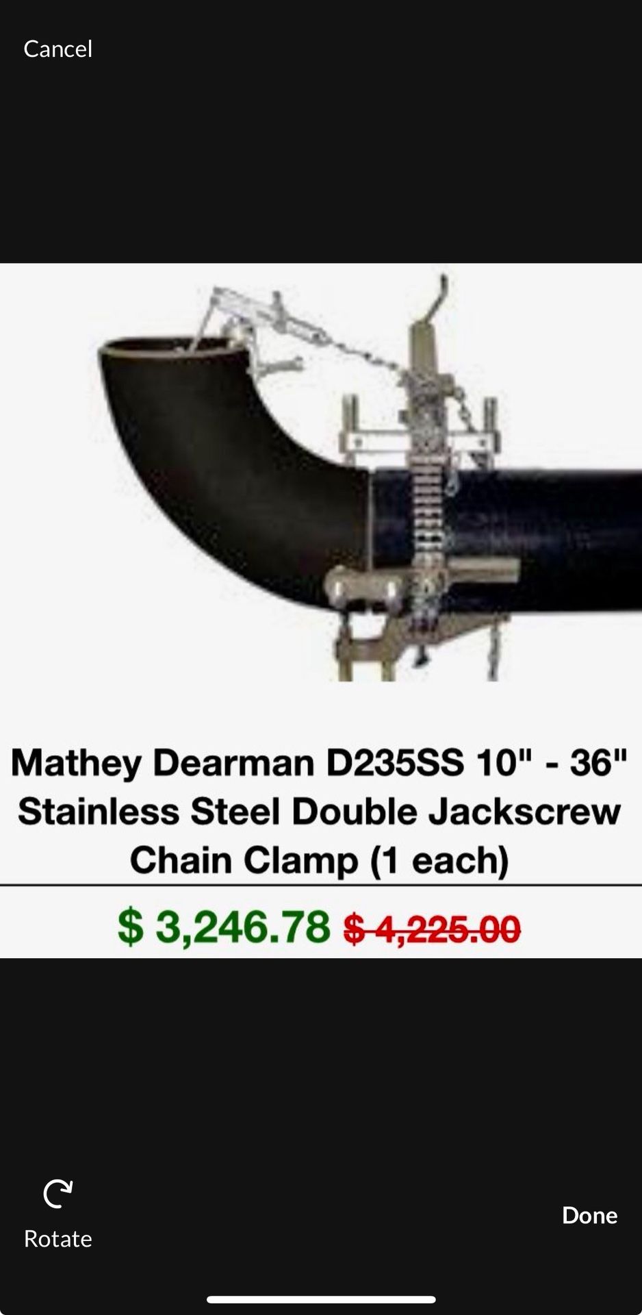 Mathey Dearman Pipe Clamp