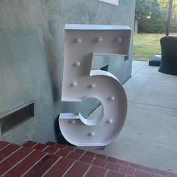 Number 5 With Lights 