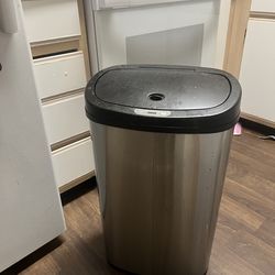 Motion sensor trash can stainless steal