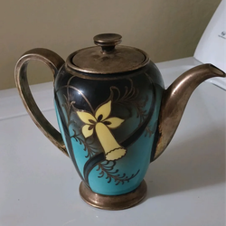 Vintage silver overlay vase