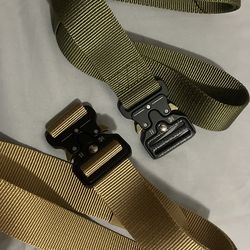 Tactical belt tan and green