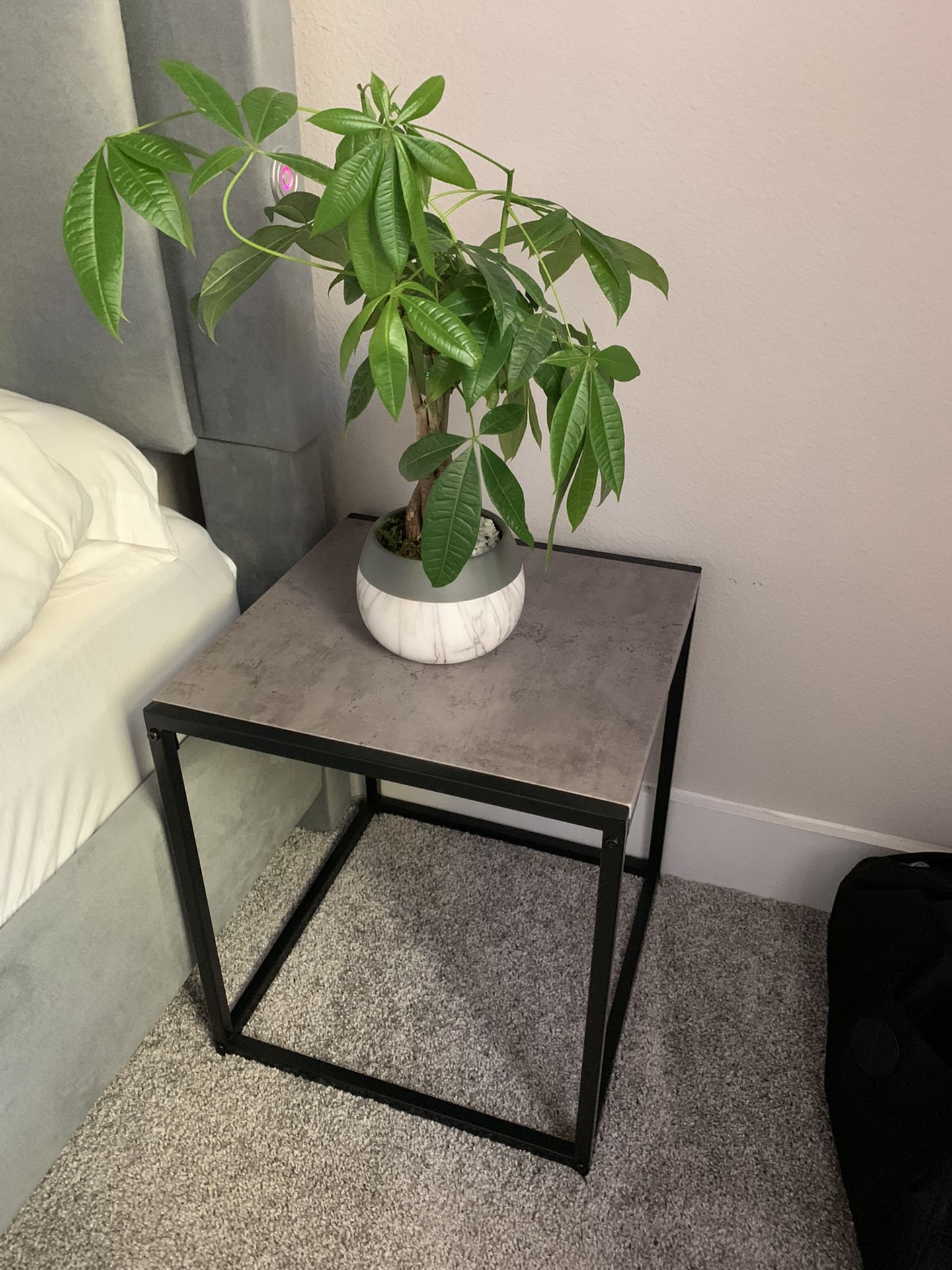 Pair of Bedside / End table - concrete color - LIKE NEW