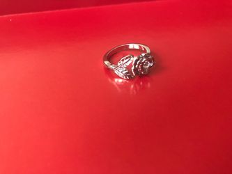 Sterling Silver Rose Flower Ring (FITS ALL SIZES)