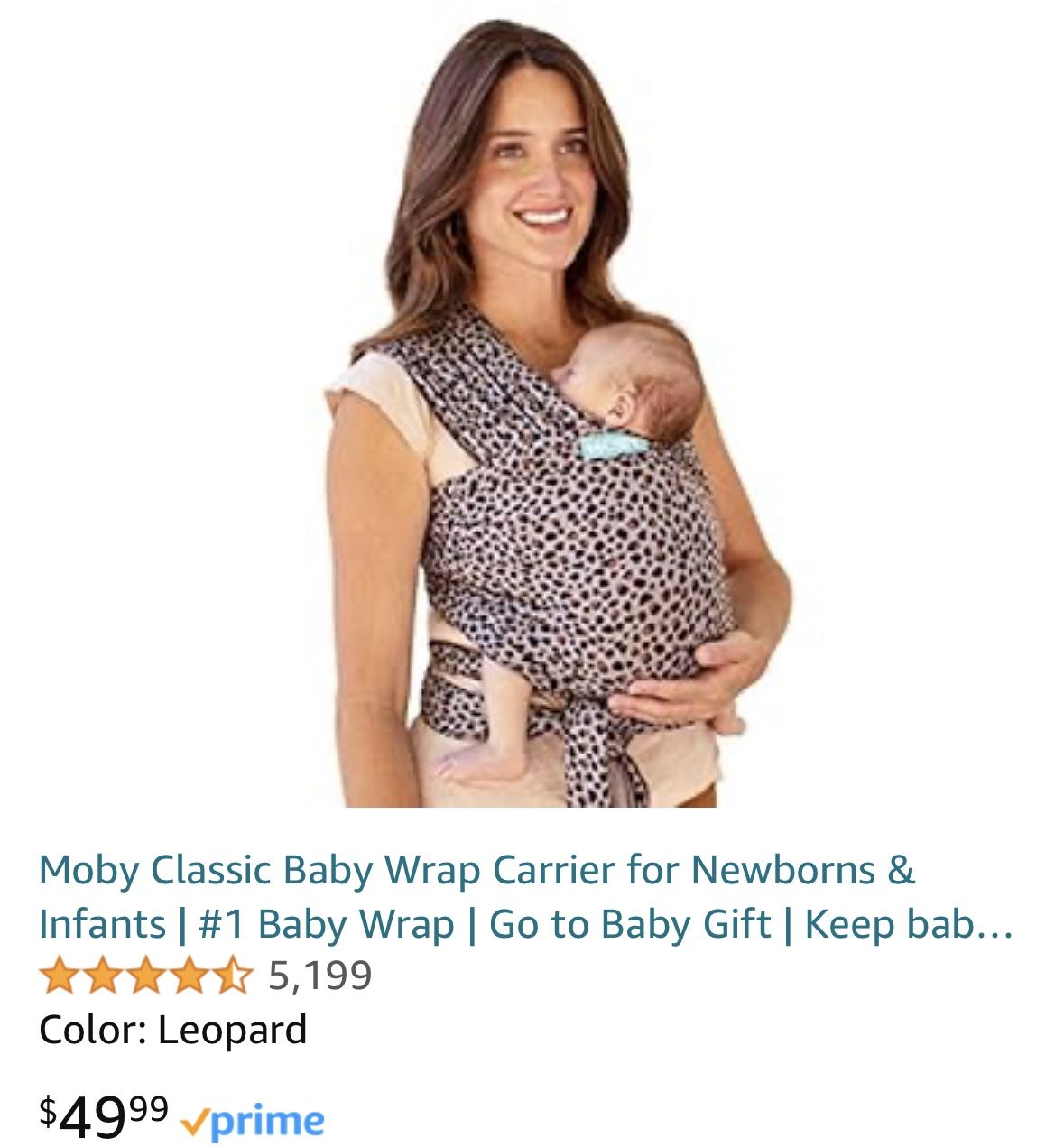 NEW Moby Wrap Baby Carrier Infant 