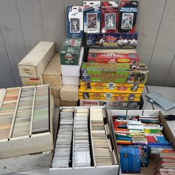 Baseball, Basketball And Football Cards