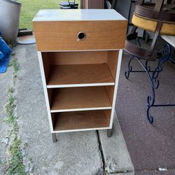 Tall Mid-Mod Inspired Tall Side table 