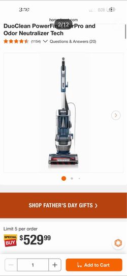 Shop Shark Stratos Bagless Corded HEPA Filter Upright Vacuum Cleaner with DuoClean PowerFins HairPro and Odor Neutralizer Tech