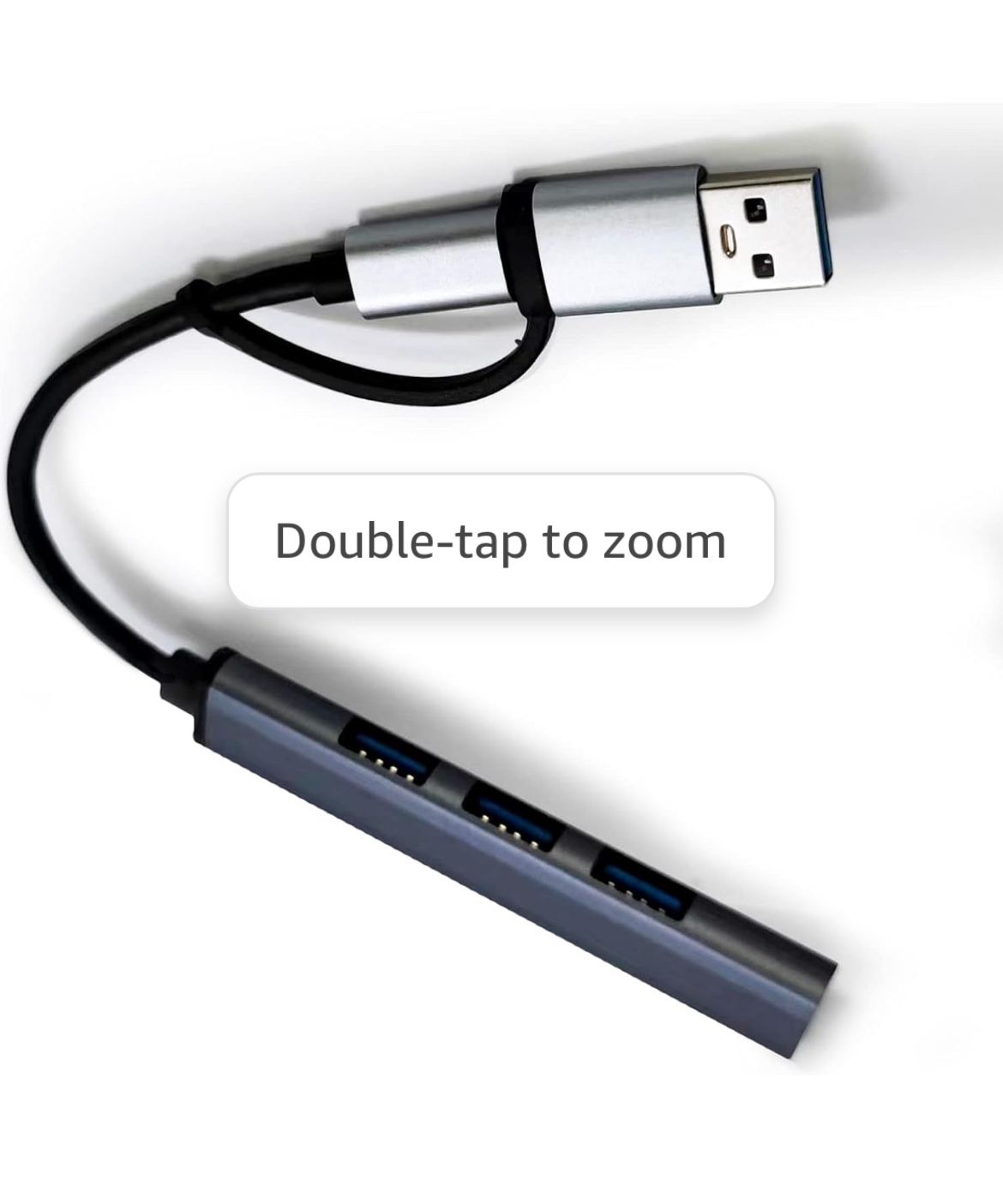  NUOLEI USB-C Hub, USB C to USB Adapter, 5V/3A USB C Splitter, USB Type C Hub for Laptop, PC, MacBook, Chromebook and More USB Type C Dev