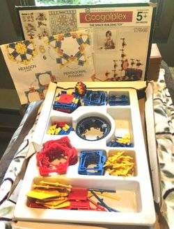 Googolplex Toy Set Kit, Vintage, Rare, Unique, Complete Building Toy Set like Knex. Great condition!v