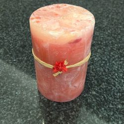 Marbled Pink Candle 