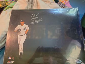 Signed New York Yankees Player Photo with Inscription