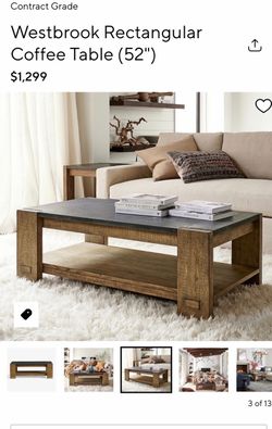 Westbrook Rectangular Coffee Table 52"