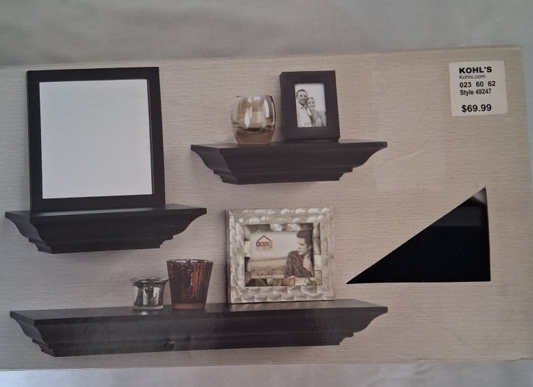 3 Piece Floating Wall Shelves Kohls