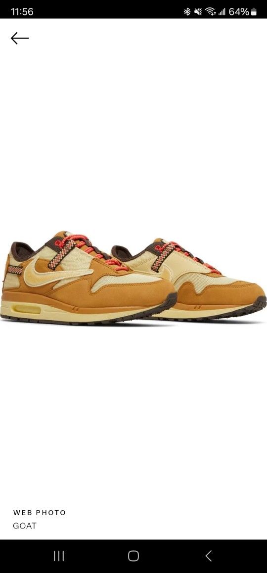 Travis Scott Air Max 1 'Wheat'