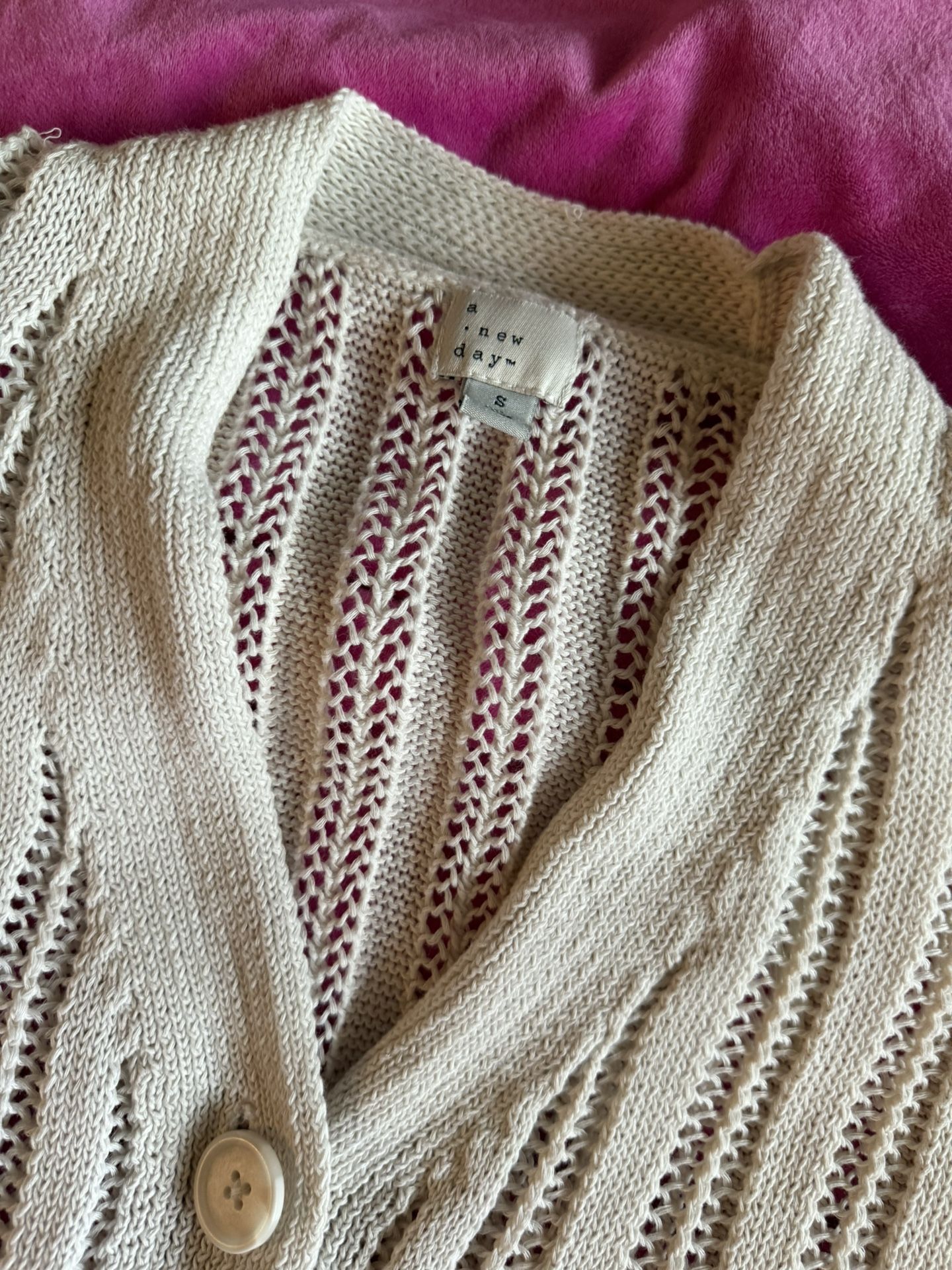 White Cardigan 
