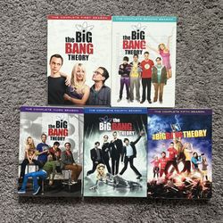 The Big Bang Theory Seasons 1-5 DVD Complete Sets 