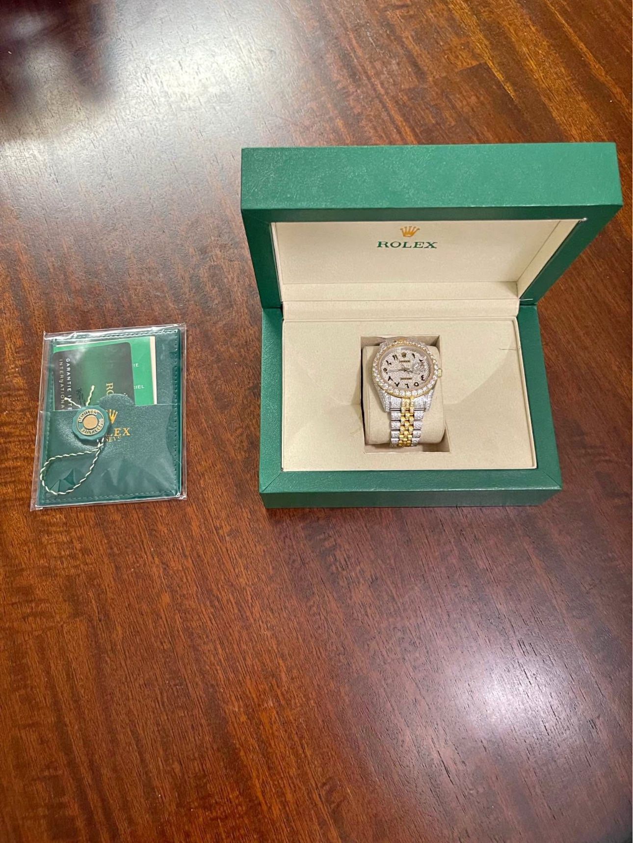 Rolex Flawless Moissanite Watch