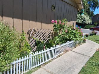White fence