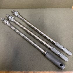 (Each) VTG Snap-on 1/2” Flex Head 15” Breaker Bars -USA-