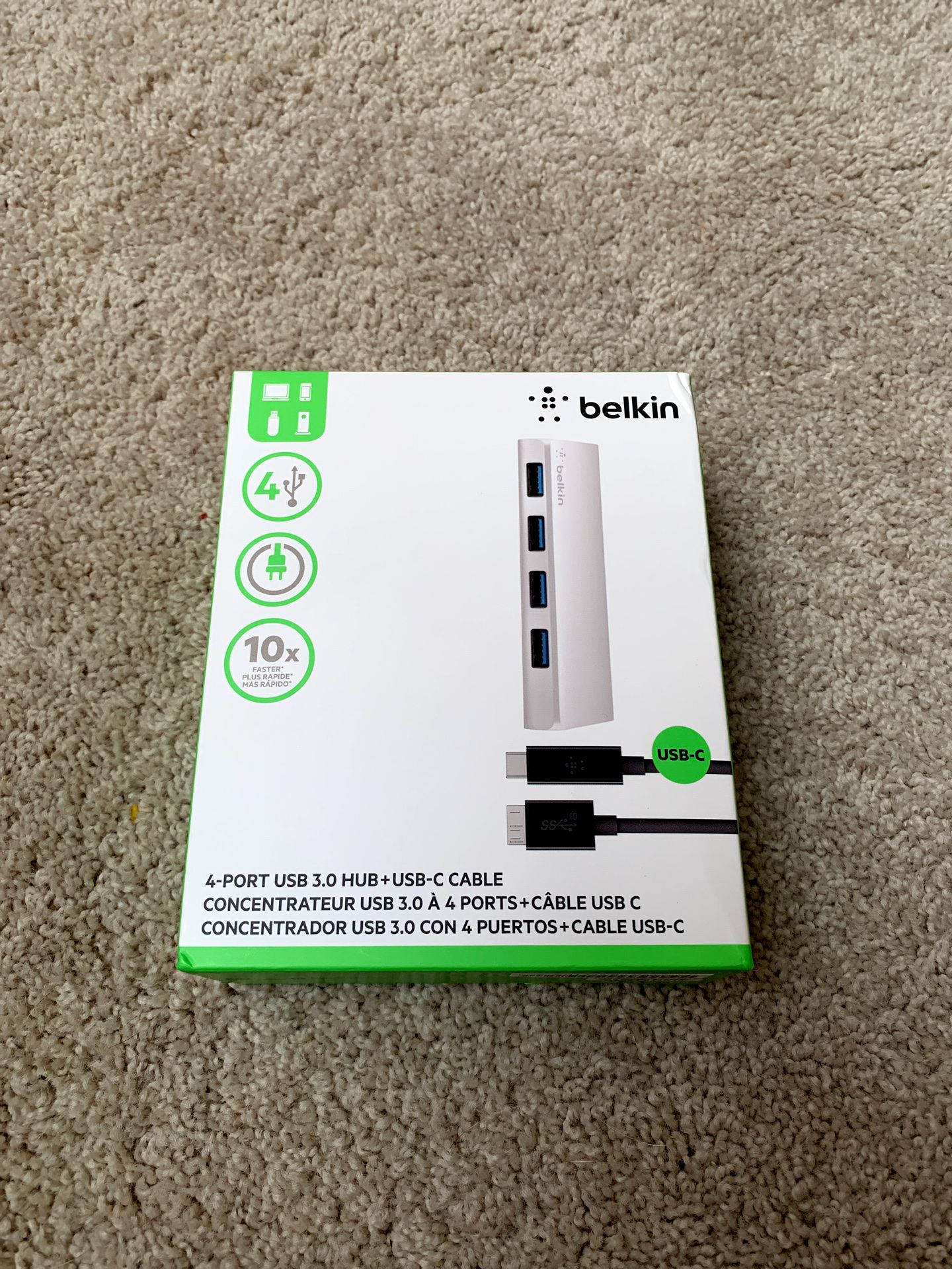 Belkin USB-C USB 3.0 hub, aluminum for Mac