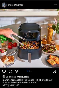Bella Pro Series - 12.6-qt. Digital Air Fryer Oven - Stainless Steel