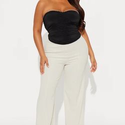 Fashion Nova Pearl Dreams Ruched Tube Top