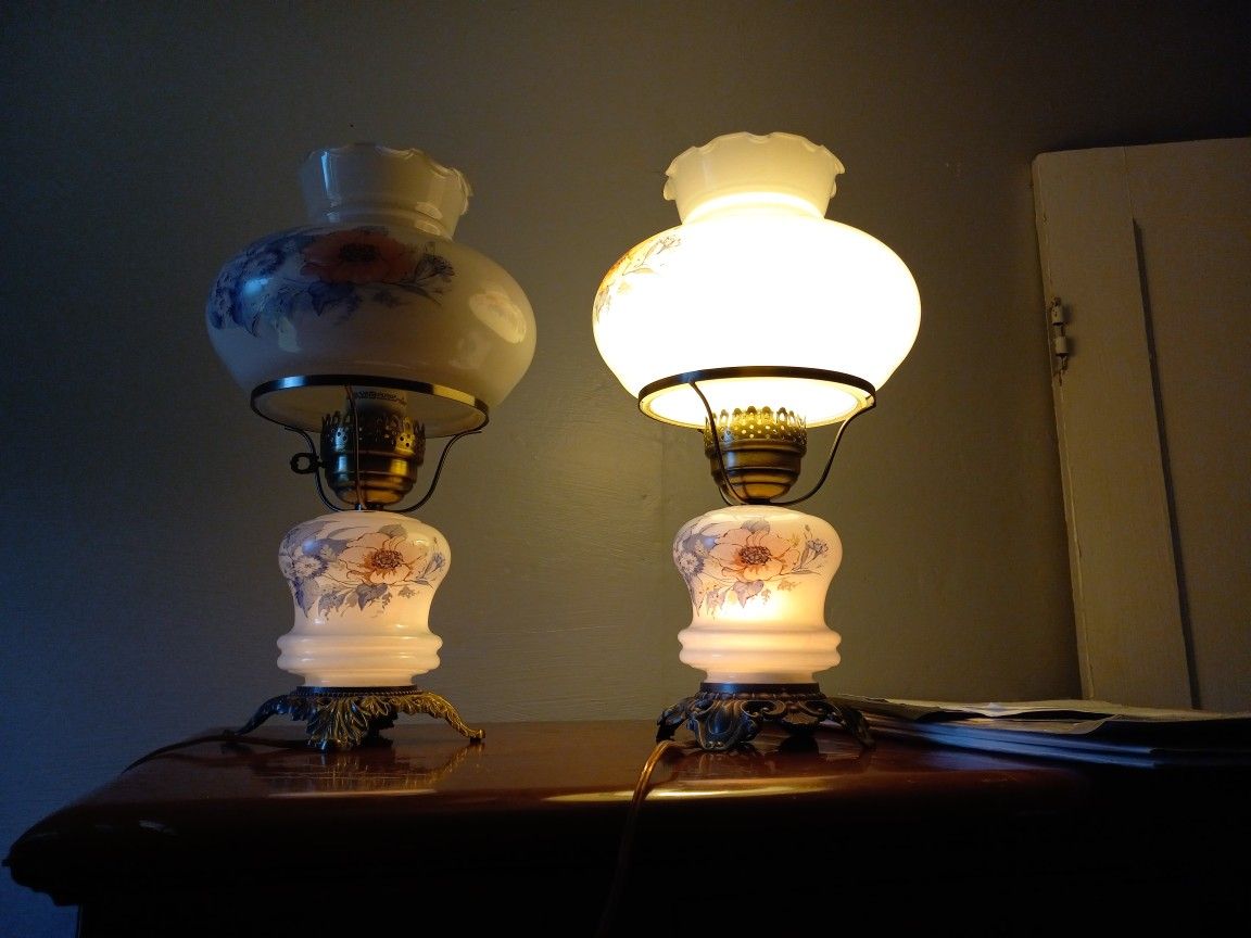 Bed Side Hurricane Lamps 