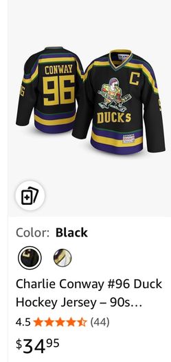 Color: Black Charlie Conway #96 Duck size small
