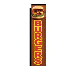 Rectangular Burger Sign Flag