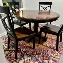 Dining Table & 4 Chairs $175