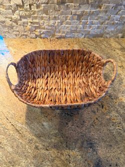 Brand New Oval Wicker Basket