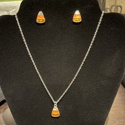 Halloween Necklace And Earrings Set 