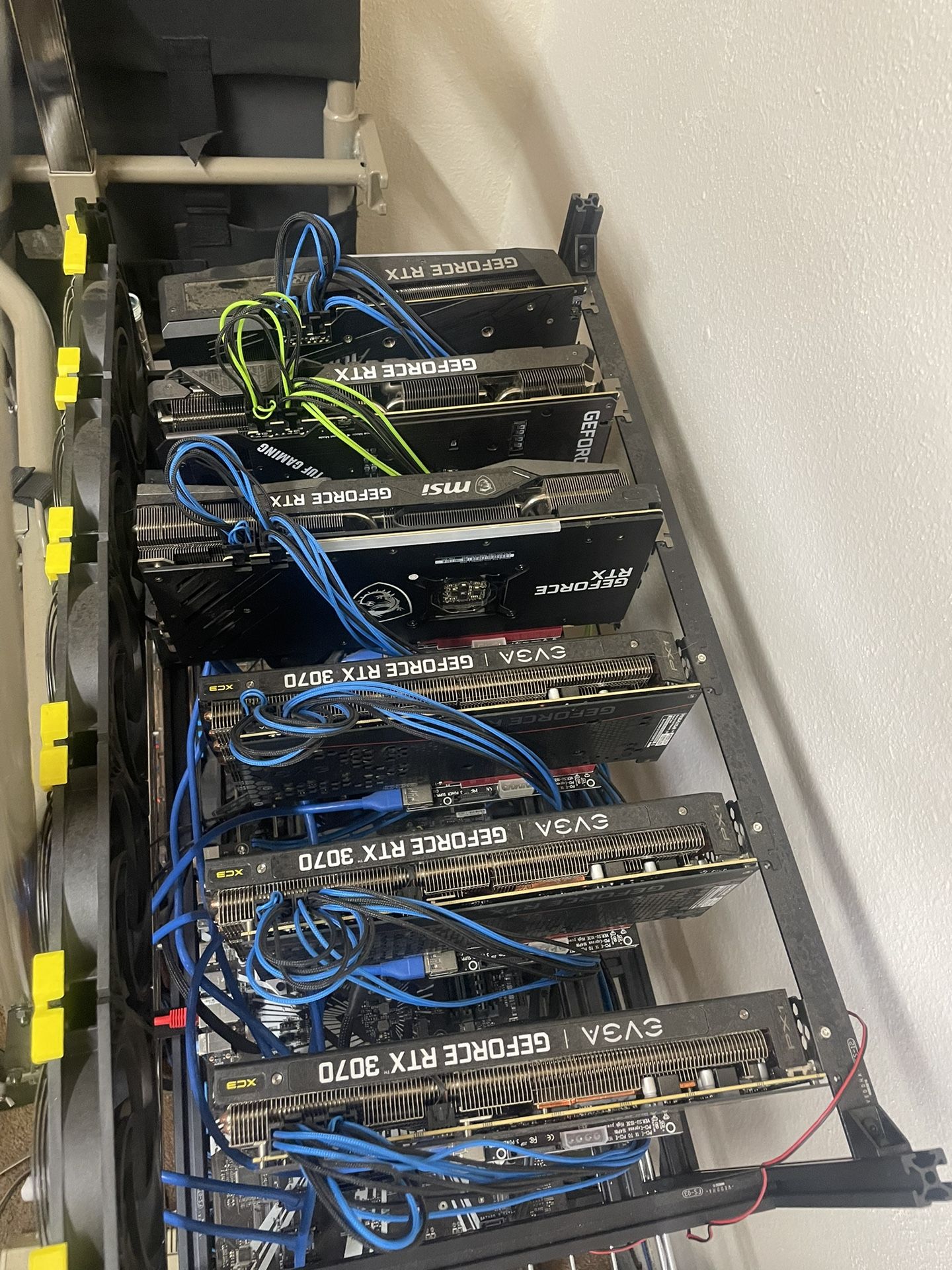 EVGA Bitcoin Mining Rig, Gaming Cards