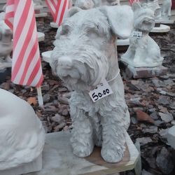 Garden Concrete DOG Statue 12 Inch