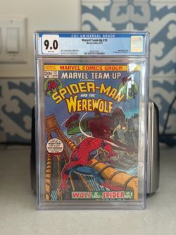 MARVEL TEAM UP #12 SPIDER-MAN AND WEREWOLF CGC 9.0