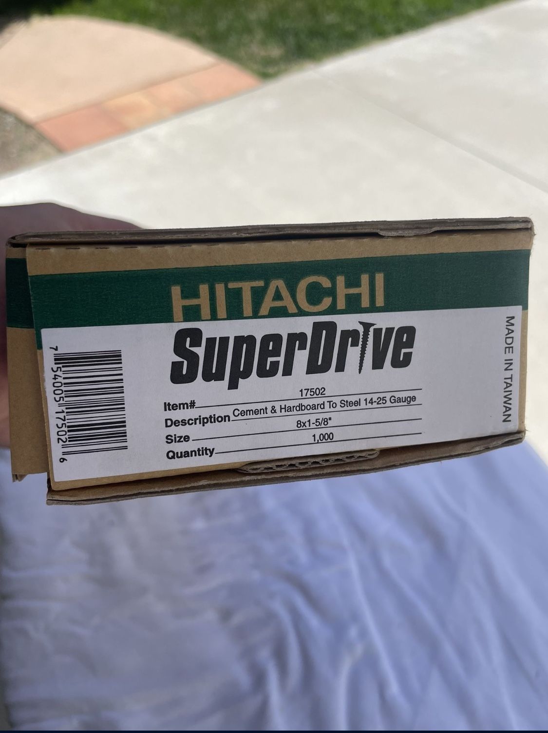 Hitachi SuperDrive Cement & Hardboard to Steel Screws NEW Durock