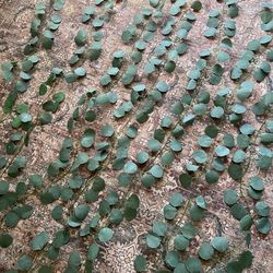 Faux eucalyptus garland