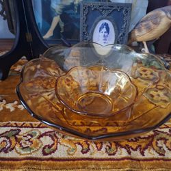 Vintage Amber Glass
