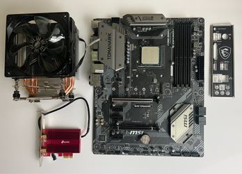 MSI Tomahawk B450 motherboard + Ryzen 5 2600
