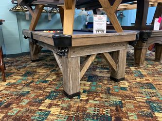 New Pool Table!! Layaway Today!! Rustic Design!!