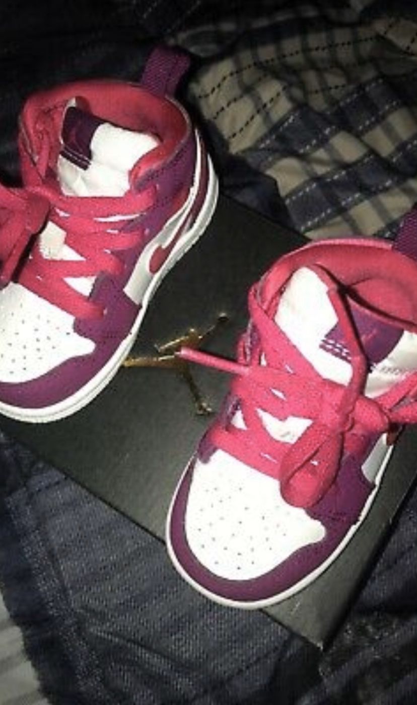 Jordan 1 VDay True Berry Rush (Toddler 5c)